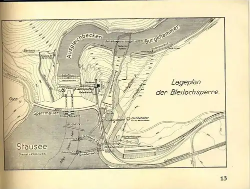 Die Bleilochsperre v. 1930-32 siehe beschreibung und Fotos !!  (1062)