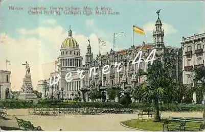 Habana / Republica de Cuba v. 1933 Capitol Building,Gallego`s Club, Marti Statue-  siehe Foto !!   (26688)