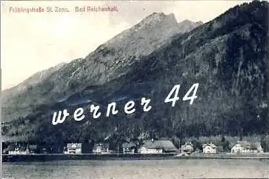 Bad Reichenhall v. 1920  Frühlingsstrasse St. Zeno. mit Siedlung   (27191)