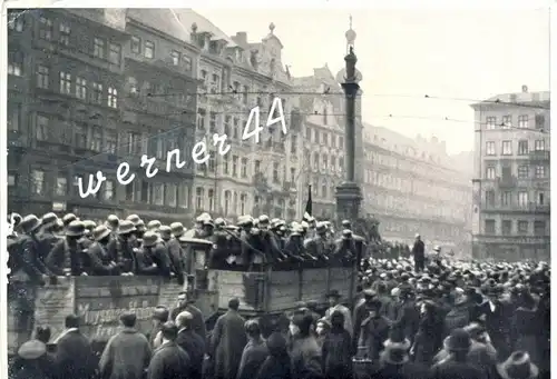 Werden v. 1923  Aufmarch H.- truppen vom 9. November 1923   -- siehe Foto !!  (32175)