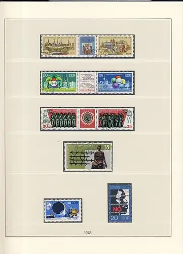 Briefmarkenausstellung der Jugend,Weltfestspiele,25 Jahre Kampfgruppen, usw. v. 1978  --  siehe Foto !!   (94)