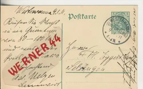 Westerwanna v. 1911     (Postkarte)   ---  siehe Foto !!   (28722)