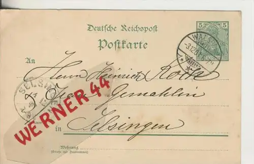Walsrode v. 1901   (Postkarte)   ---  siehe Foto !!   (28784)