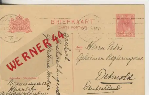 Haarlem v. 1918       (Postkarte)   ---  siehe Foto !!   (28799-9)