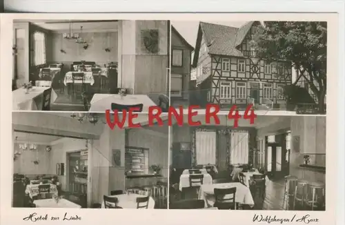 Wolfshagen v. 1968   Hotel zur Linde, Inh: Erich Hildebrandt  --  siehe Foto !!   (28484)