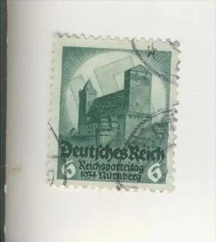 Deutsches Reich v. 1934   Nürnberger Parteitag   6 Pfennig  (136)