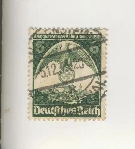 Deutsches Reich  v. 1935   7. Reichsparteitag Nürnberg   -  6 Pfennig   (202)