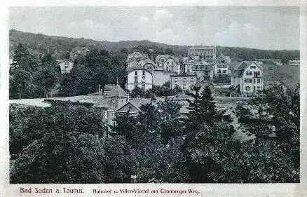 Bad Soden v.1925 Bahnhof & Villenviertel.(2489A)