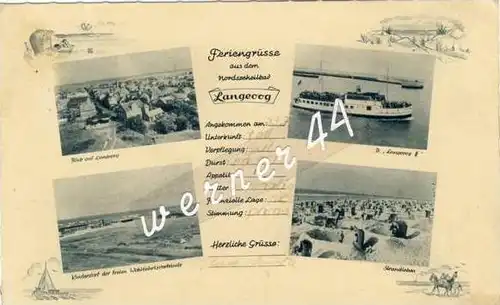 G. a. Langeoog v.1952 4 Ansichten (2830)