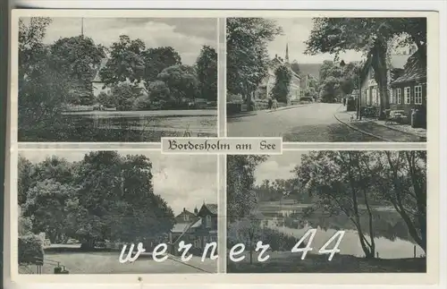 Bordesholm v.1956 Haus mit See,Hauptstrasseu. Gasthof,Gasthof,See (3439)