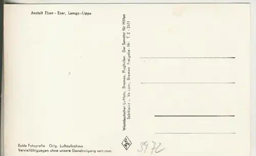 Lemgo v.1965 Luftaufnahme -- Anstalt Eben-Ezer  (3972)