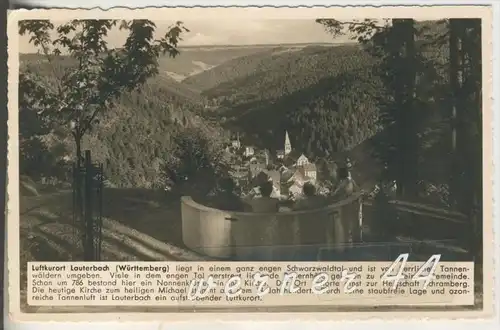 Lauterbach v.1938 Dorfansicht im engen Schwarzwaldtal (4390)