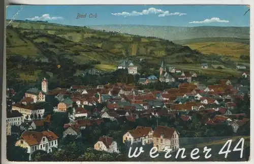 Bad Orb v.1917 Teil-Stadt-Ansicht (6050)