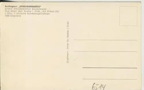 Endel v.1958 Visbecker Bräutigam,Visbecker Braut,Heidenopfertisch,Kleinen Knetenersteine  (6514)