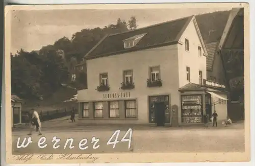 Hohenlimburg v. 1943  Scloß-Cafe mit Lebensmittelgeschäft,Inh. A. Möller  (6768)