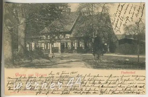 Gruss aus Uelzen v.1900  Der Fischerhof (7790)