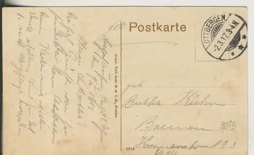 Sangerhausen v.1917 Kornmarkt,Geschäft Otto Schröter-Sattler u. Tapezierer,Geschäft von Anna Franke  (8244)