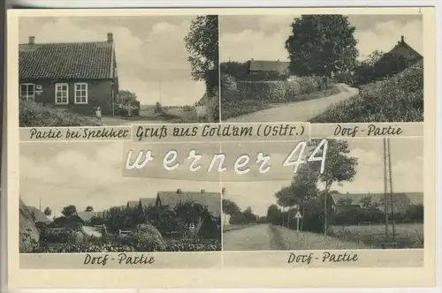 Gruss aus Coldam / Ostfr. v.1940 Partie bei Spekker,Dorfpartie,Dorfpartie,Dorfstrasse  (8489)