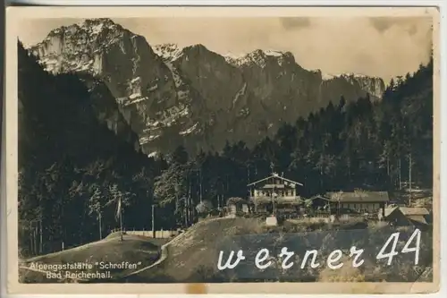 Bad Reichenhall v. 1937 Alpengaststätte Schroffen (9933)