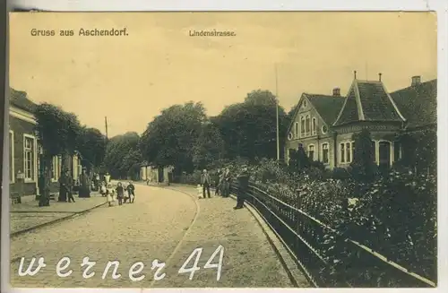 Aschendorf v. 1910  Die Lindenstrasse (9987)