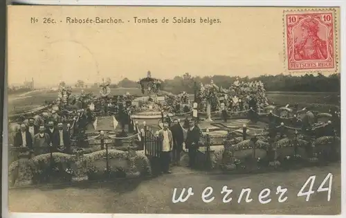 Rabosee-Barchon v.1916 Tombes de Soldats b elges  (10040)