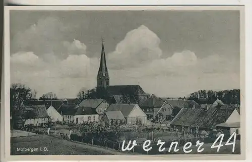 Molbergen i. O.  v.1939 Teil-Dorf-Ansicht (15504)