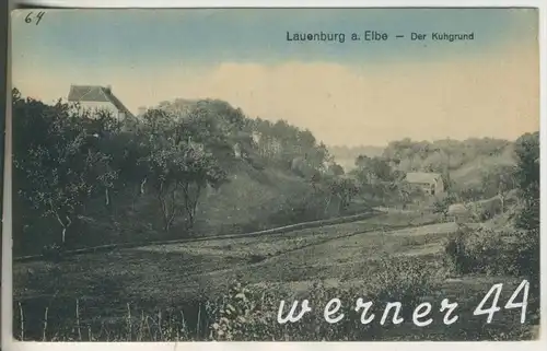 Lauenburg v.1934 Der Kuhgrund mit Bauernhof  (17039)