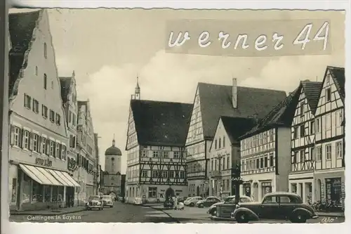 Oettingen v.1961 Hauptstrasse,Geschäft Otto Wüst,Hotel, alte PKW`s  (17753)