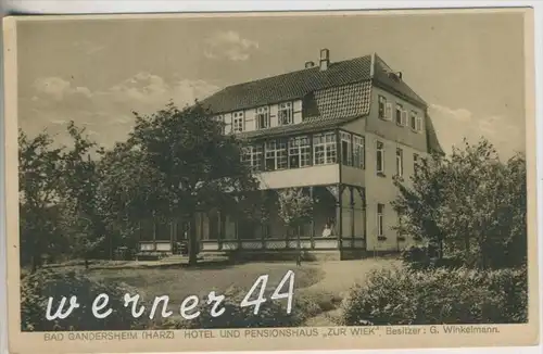 Bad Gandersheim v.1933 Hotel "Zur Wiek" (19913)