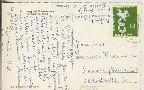 Hornberg v.1955 Dorfansicht (20355)