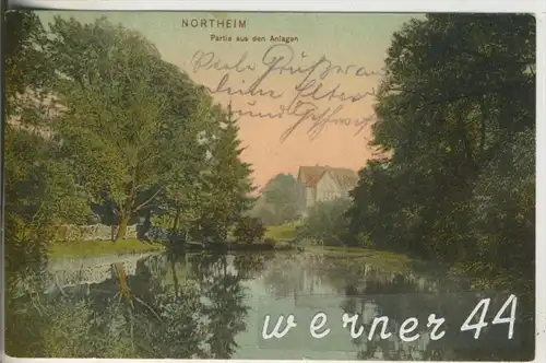 Northeim v. 1907 Partie aus den Anlagen (27022)