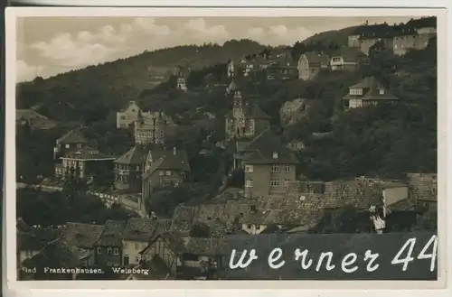 Bad Frankenhausen v.1934 Teil-Stadt-Ansicht am Weinberg  (21212)