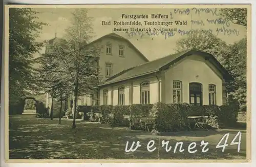 Bad Rothenfelde v.1927 Forstgarten Helfern,Besitzer Heinrich Noltmann  (21219)
