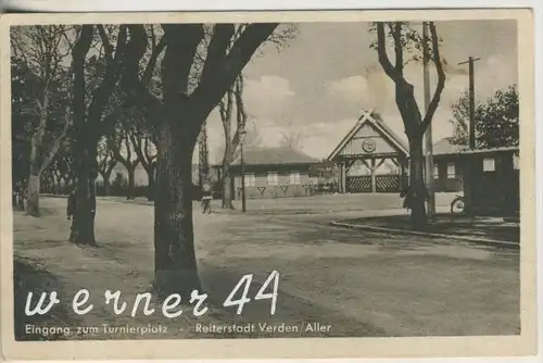 Verden v. 1940 Eingang zum Tunierplatz-Reiterverein (22679)