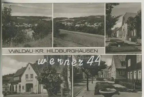 Waldau von 1985  Dorfansicht,Landwarenhaus,Strasse  ( 22704 )