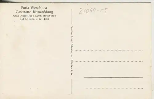Porta Westfalica v. 1955 Gaststätte Bismarckburg (23099-05)