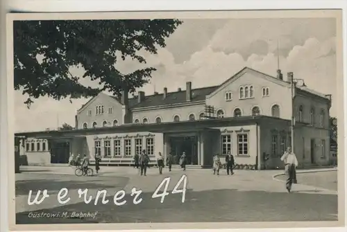 Güstrow v. 1940  Der Bahnhof (23548-02)