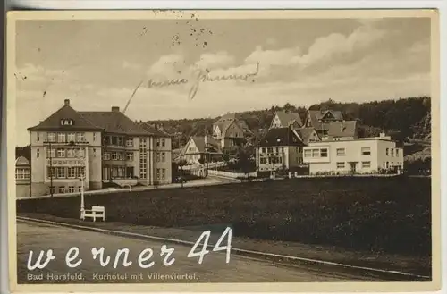 Bad Hersfeld v. 1935  Kurhotel mit Villenviertel  (23812)