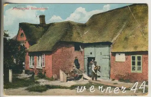 Leer v. 1914 Friesisches Bauernhaus mit Familie (24481)