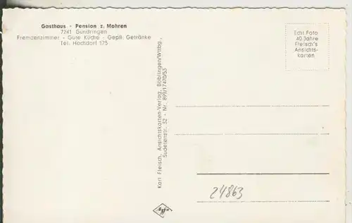 Gündringen v. 1962 Gasthaus zum Mohren (24863)