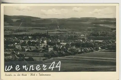 Rinteln an der Weser v.1952 Blick von Todenmann zur Stadt  (35020)