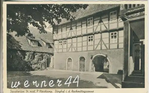Rinteln v.1942 Sanatorium P. Hanekamp -- Burghof  (35054)