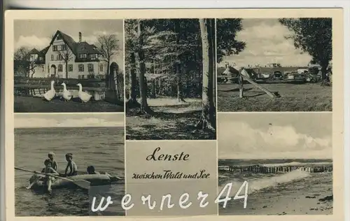 Lenste v. 1955 Zwischen Wald und See - Gasthof,Campingplatz,Wald,See.Kinder  (35094)
