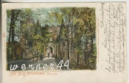 Dittersbach v. 1900 Alte Burg Fürstenstein (35864)