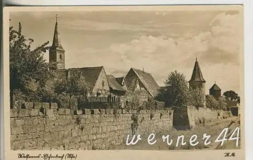 Wolframs Eschenbach von 1954 Teil-Dorf-Ansicht  (36055)