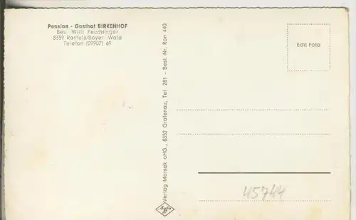 Ranfels v. 1956  Pension - Gasthof "Birkenhof" Bes. Willi Feuchtinger  (45744)