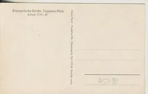 Ungstein v. 1954  Evangelische Kirche - Innenansicht (45790)
