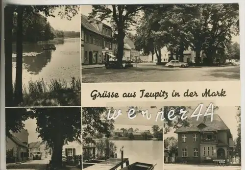 Teupitz in derMark v. 1971  See,Dorf,Gasthaus,Seesteg  (45879)