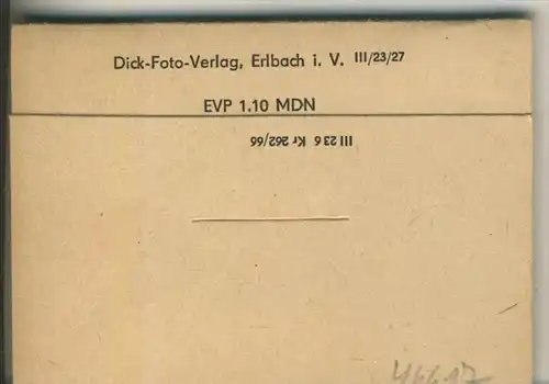 Bad Elster  v. 1966  10 Foto`s "Das Staatsbad" in der Umschlagsmappe  (46617)