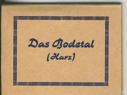 Harz v. 1964  10 Foto`s "Das Bodetal" in der Umschlagsmappe  (46635)